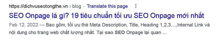 What is Meta Description? Instructions on how to write good descriptions for SEO 14 Publish date appears in site description