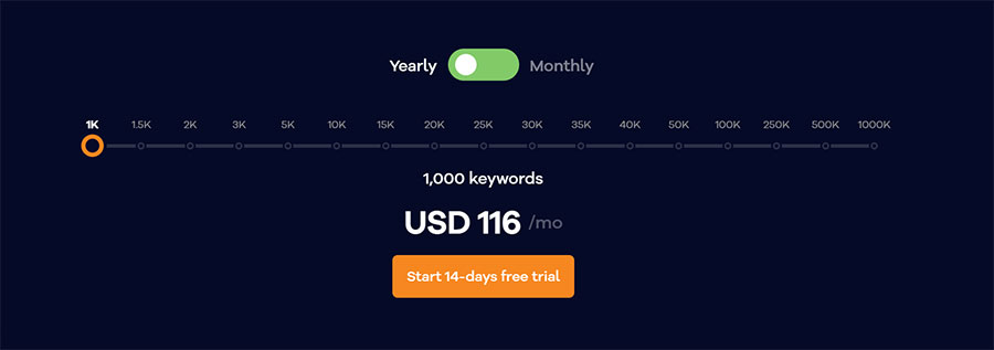 Top 12 accurate and easy-to-use keyword rank checker tools 45 Cost of using AccuRanker tool