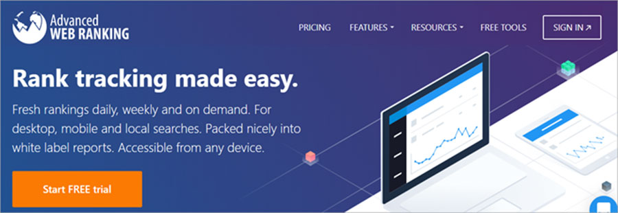 Top 12 accurate and easy-to-use keyword rank checker tools 42 Advanced Web Ranking keyword rank check tool