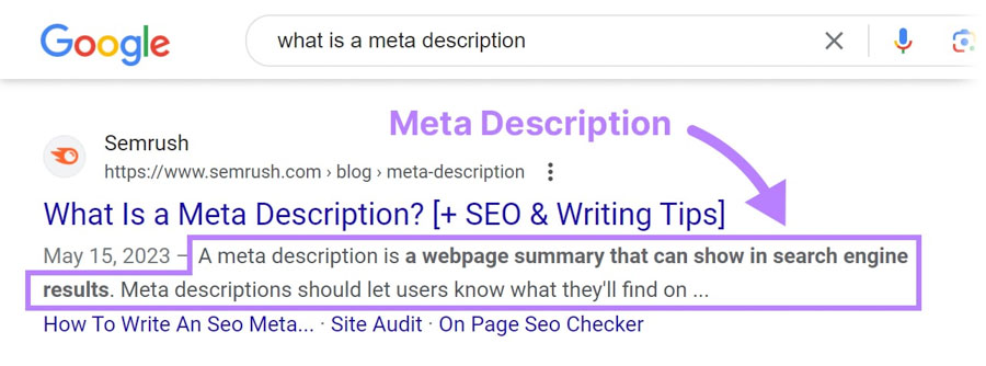 Khái niệm meta description là gì