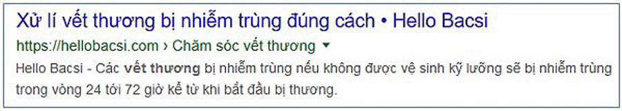 Ví dụ của Meta description không tốt