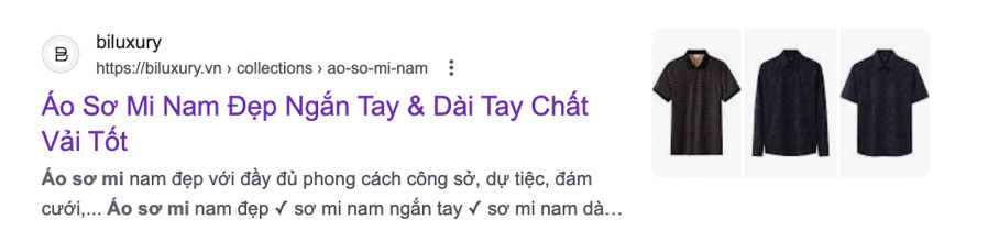 cách viết mô tả cho trang danh mục  